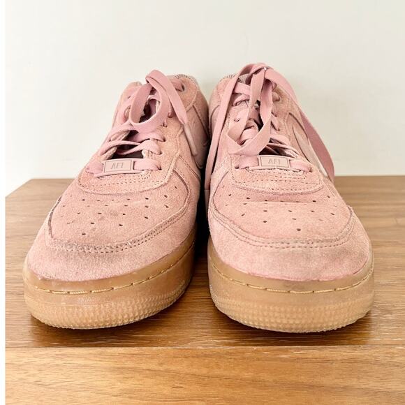 Nike Air Force 1 Suede Low Top Athletic Sneakers Particle Pink Women's Size US 8 - Picture 5 of 7